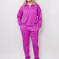 Women's Quarter-Zip Pullover & Jogger Set