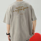 Men's Plus Size Round Neck Letter Graphic T-Shirt - Farnelli