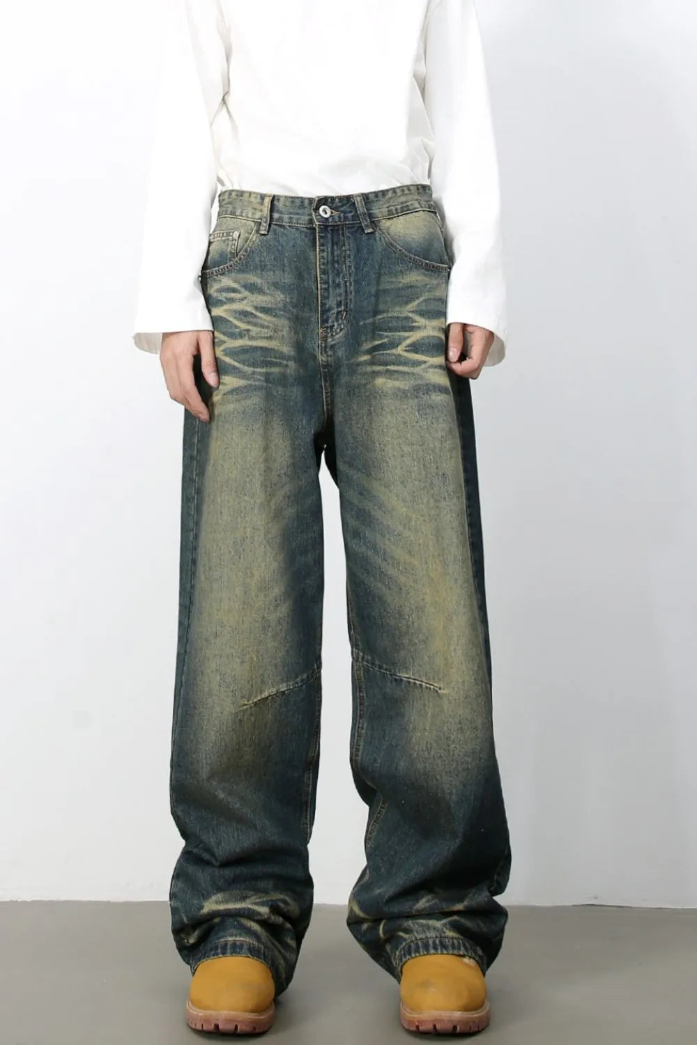 Men's Wide Leg Jeans - Farnelli