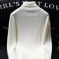 Men's Ribbed Turtleneck Long Sleeve Sweater - Farnelli
