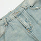 Men's Washed Wide Leg Jeans - Farnelli