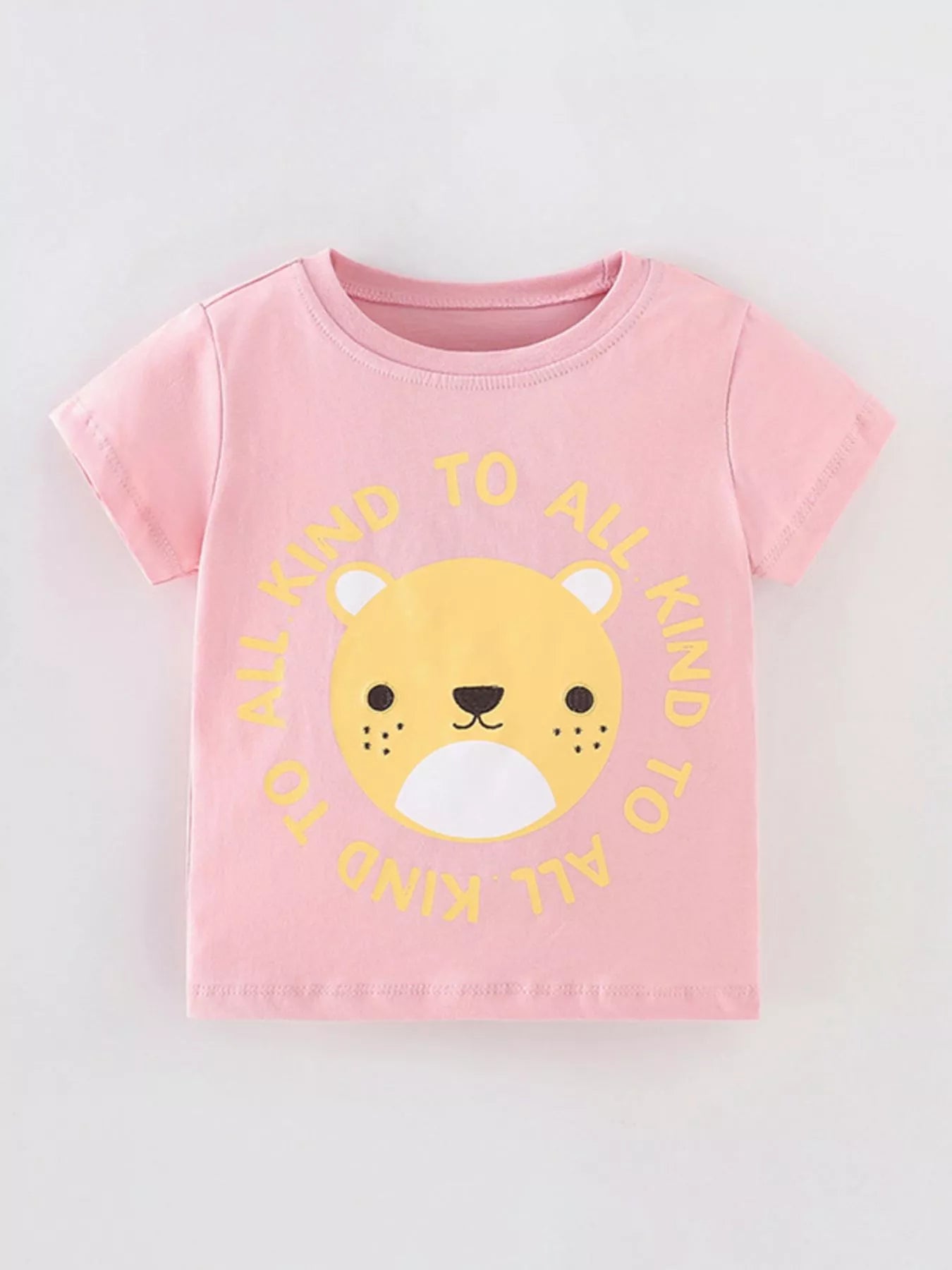 Children's Cartoon Bear Short Sleeve T-Shirt - Farnelli