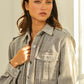 BiBi Button Up Corduroy Shacket - Farnelli