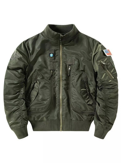 Men's Plus Size Zip Up Long Sleeve Jacket - Farnelli