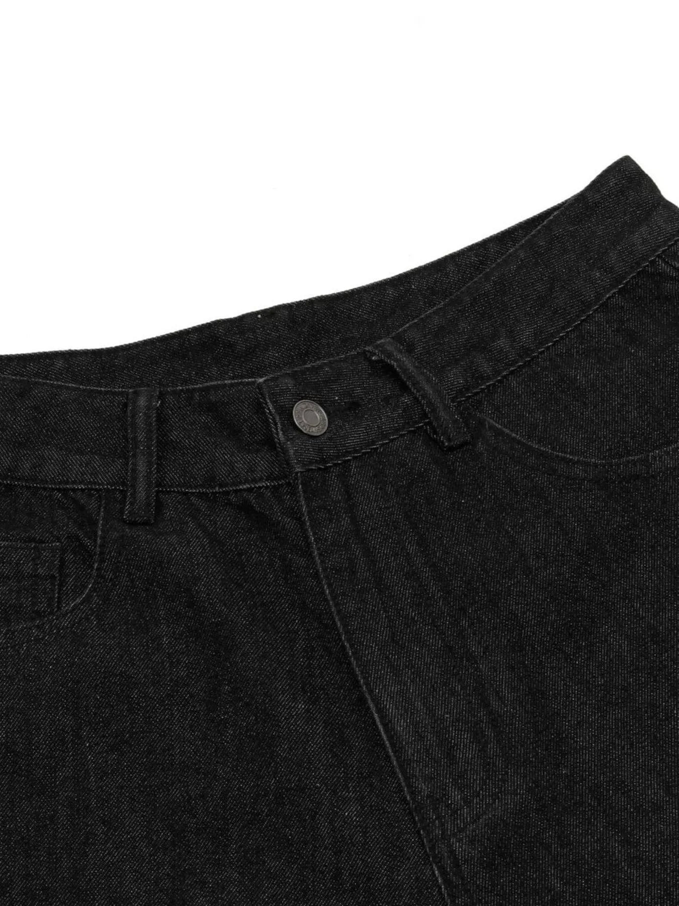 Men's Distressed Camo Trim Denim Bermuda Shorts - Farnelli