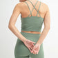 MONO B Venice Cloud Light Crisscross Sports Bra - Farnelli