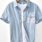 Men's Button Up Short Sleeve Shirt - Farnelli