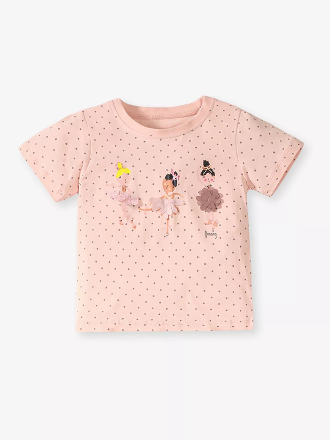 Children's Ballerina Round Neck Top and Pants Set - Farnelli