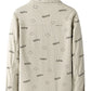 Men's Plus Size Smiley Face Print Snap Down Casual Jacket - Farnelli