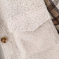Children's Cozy Plaid Sleeve Fleece Jacket - Farnelli