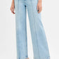 RISEN Full Size High Waist Wide Leg Pintuck Detailed Plus Size - Farnelli