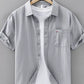 Men's Plus Size Plaid Button Up Short Sleeve Shirt - Farnelli