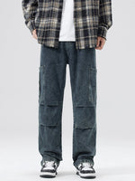 Men's Full Size Distressed Cargo Jeans Plus Size - Farnelli
