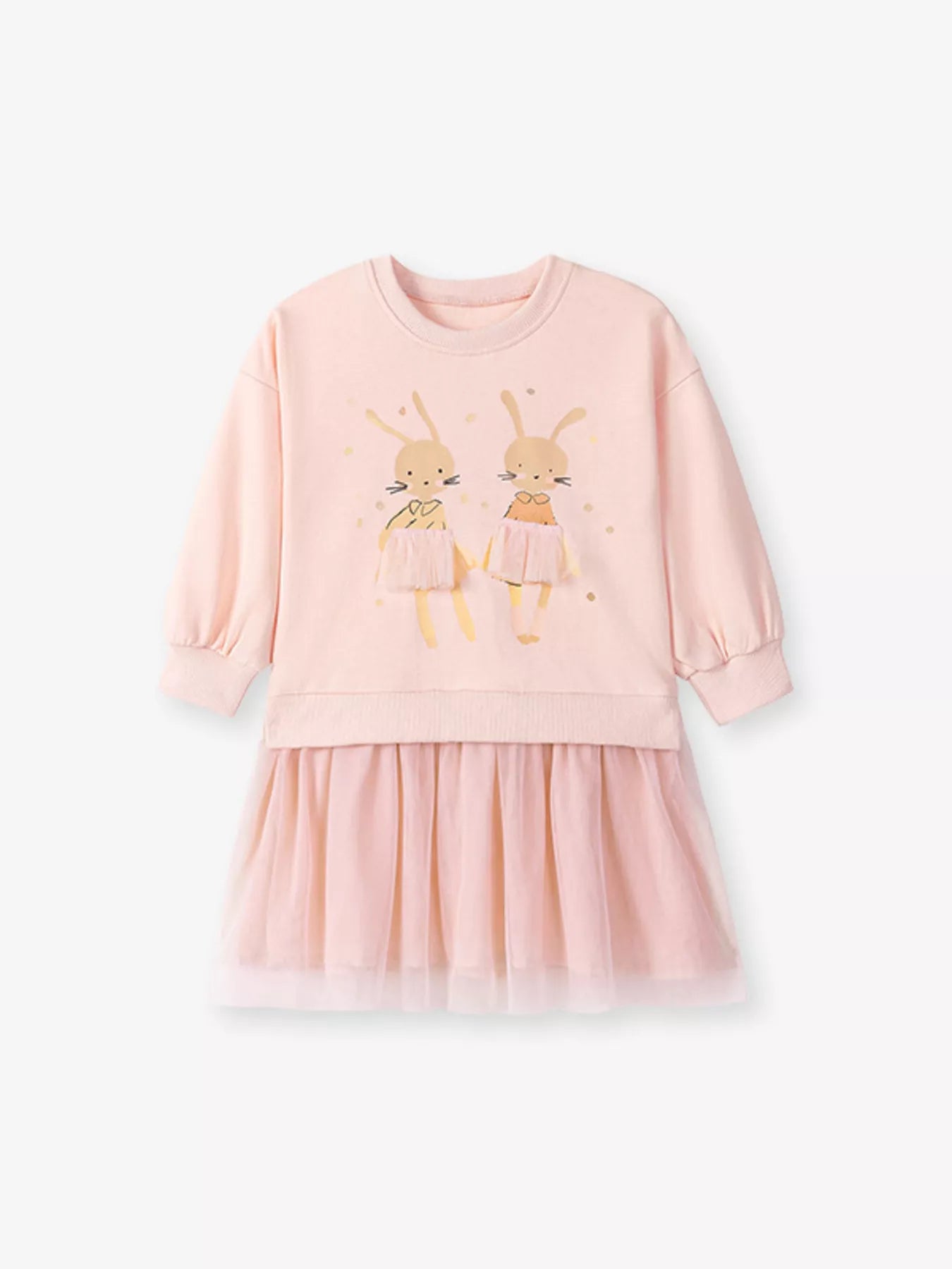 Children's Bunny Tulle Layered Dress - Farnelli