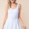 White Birch Sleeveless Performance Knit Swim Dress - Off White