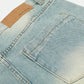 Men's Washed Wide Leg Jeans - Farnelli