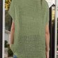Openwork Round Neck Short Sleeve Cover-Up - Farnelli