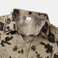 Men's Plus Size Floral Print Short Sleeve Button Down Shirt - Farnelli