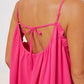 Double Take Full Size Ruffle Trim Tie Back Cami Jumpsuit with Pockets - Farnelli