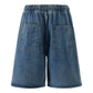 Men's Plus Size Loose Fit Wash Denim Shorts - Farnelli