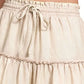 Zenana Tencel Washed Tiered Mini Skirts - Farnelli