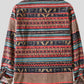 Men's Vintage Ethnic Print Button Down Shirt - Farnelli