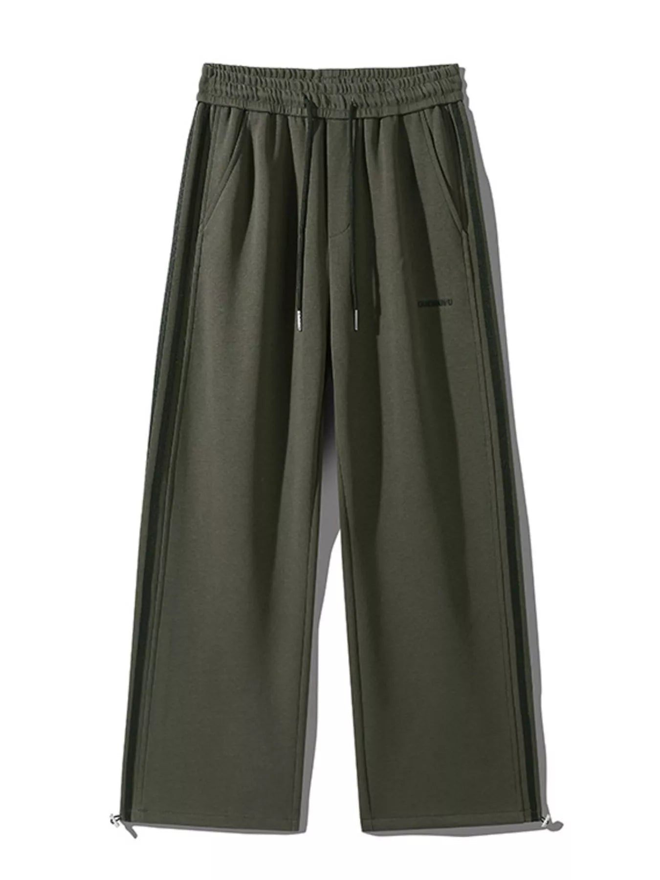Men's Plus Size Casual Striped Wide Leg Sweatpants - Farnelli