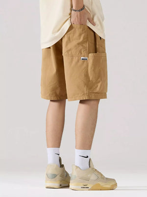 Men's Full Size Casual Cargo Shorts with Drawstring Plus Size - Farnelli