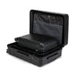 HouseOfZazla 3-piece spinner wheel luggage set with combination locks in assorted sizes