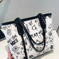 Graffiti Print Casual Tote Bag - Farnelli