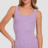 Zenana Ribbed Scoop Neck Tank - Lavender