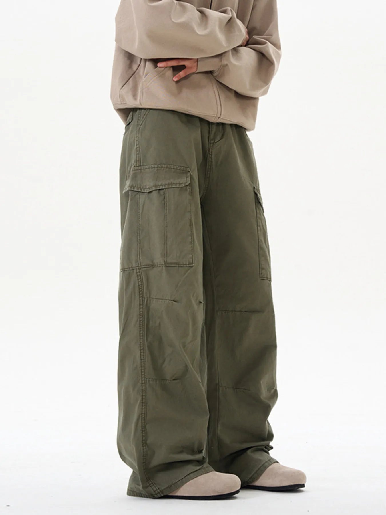 Men's Cargo Wide Leg Pants - Farnelli