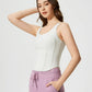 Millennia Round Neck Wide Strap Active Tank with Detachable Chest Pads - Farnelli
