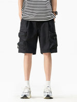 Men's Plus Size Drawstring Loose Fit Cargo Shorts - Farnelli