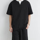 Men's Plus Size Half Sleeve Top and Shorts Set - Farnelli