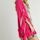 Umgee Ruffle Trim Kimono with Crochet Accent - Farnelli
