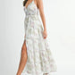 MABLE Floral Print Tiered Cami Maxi Dress - Farnelli
