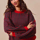 SO ME Textured Two Tone Sweater - Farnelli