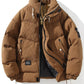 Men's Plus Size Zip Up Long Sleeve Puffer Jacket - Farnelli
