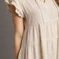 Umgee Full Size Linen A-line Tiered Mini Dress Plus Size - Farnelli