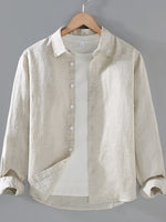 Men's Plus Size Button Up Long Sleeve Shirt - Farnelli