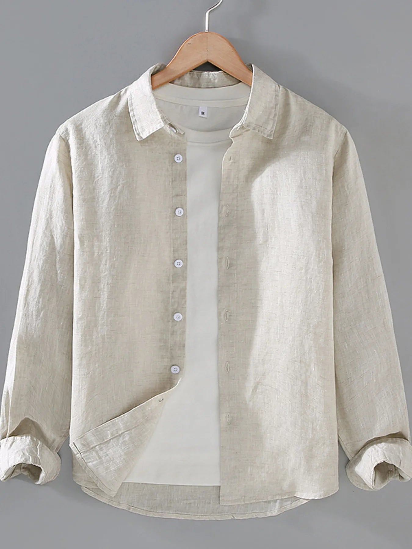 Men's Plus Size Button Up Long Sleeve Shirt - Farnelli