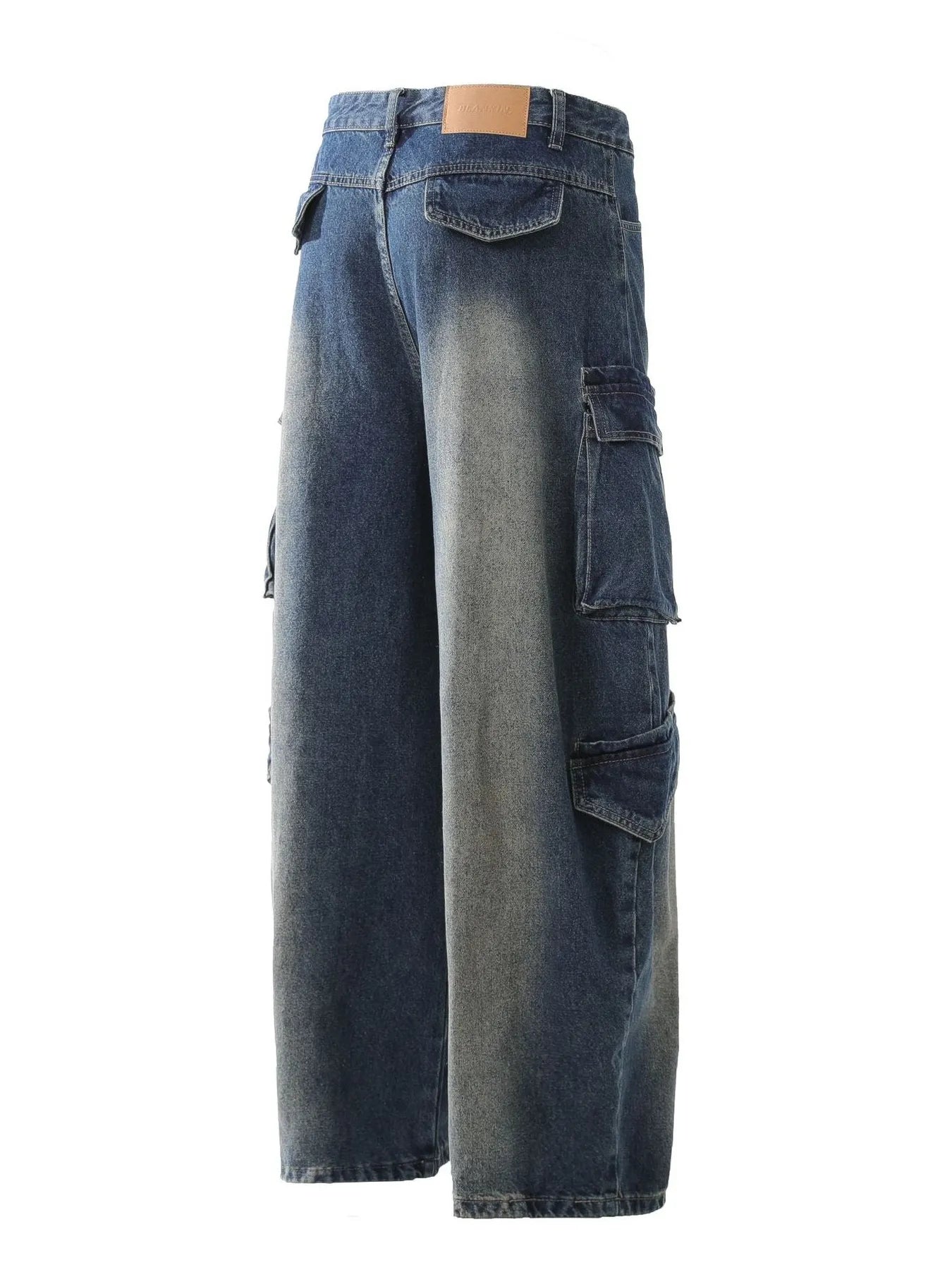 Men's Wide Leg Cargo Jeans - Farnelli