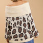 Umgee Full Size Leopard Off-Shoulder Long Sleeve Sweater Plus Size - Farnelli