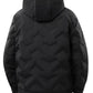 Men's Plus Size Texture Hooded Puffer Jacket - Farnelli