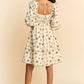 Davi & Dani Cactus Printed Poplin Contrast Piping Mini Dress - Farnelli