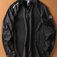 Men's Plus Size Quarter-Zip Long Sleeve Sweatshirt - Farnelli