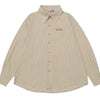 Men's Classic Plaid Button-Down Oversized Shirt - Khaki