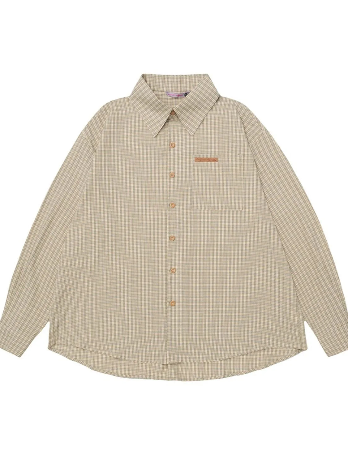 Men's Classic Plaid Button-Down Oversized Shirt - Farnelli