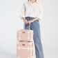 SarahFace 3 Pieces Luggage Set - Embossed Pink's